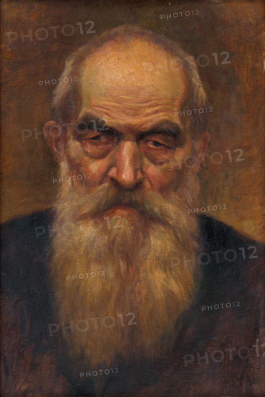 Head study of an old man with a beard, 1920-1923.