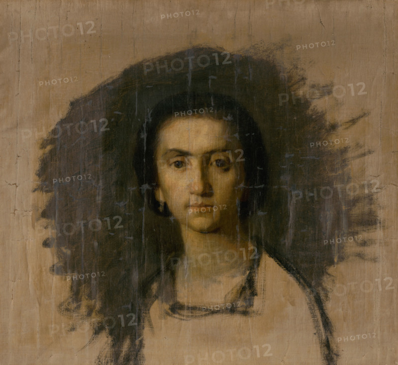 Head Study of a Woman, 1860-1870.