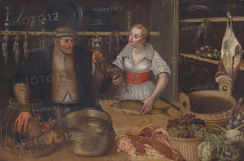 Poultry Seller (Market Scene), before 1600.