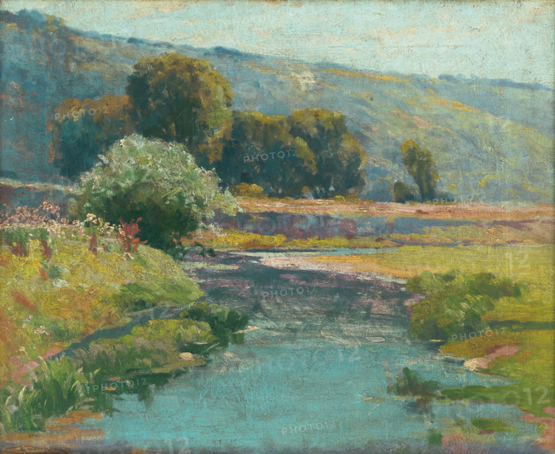 Landscape with a stream in flood, 1917.