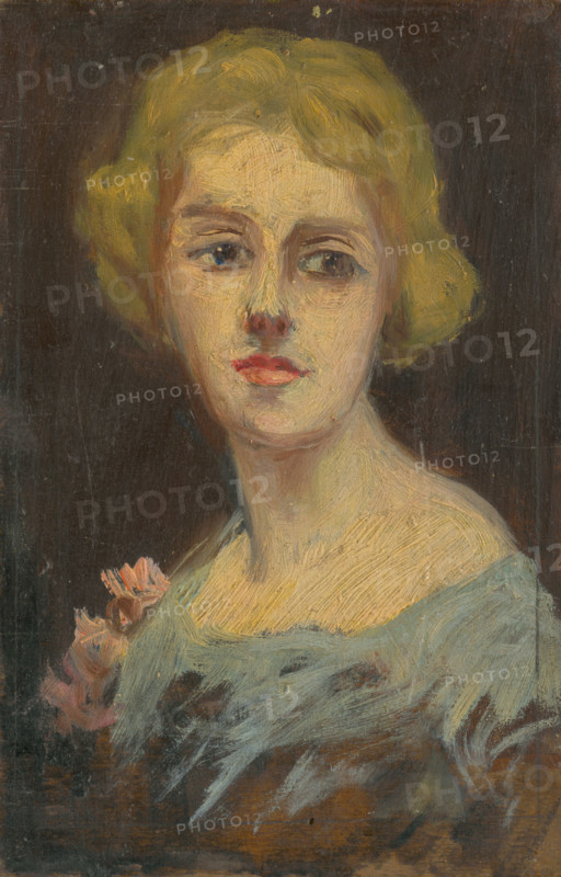 Portrait of a Woman in Sky-Blue Dress, 1920-1930.