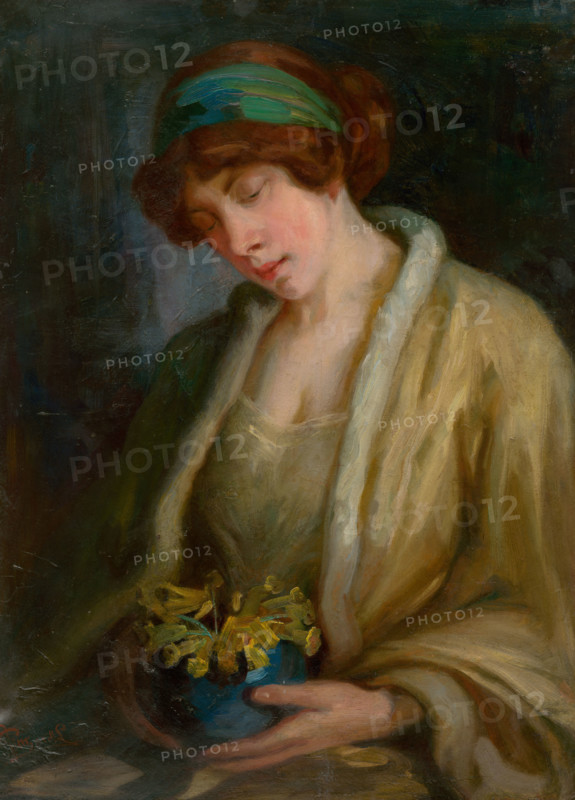 Woman with Flowers, 1900-1910.