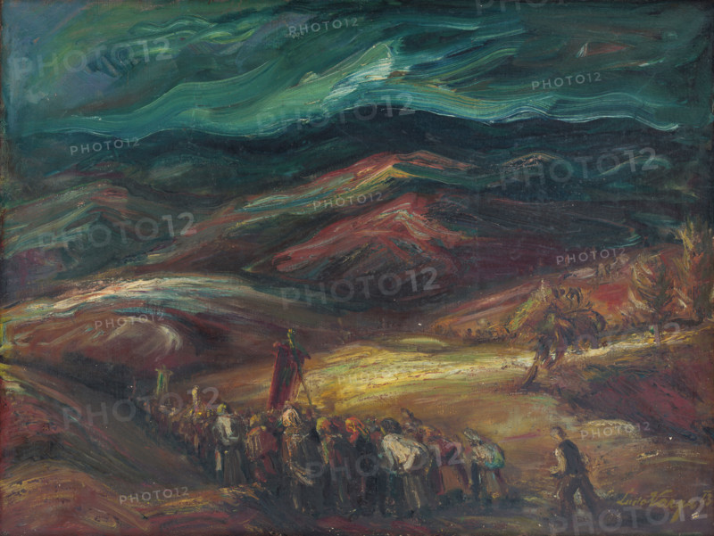 Landscape with procession, 1943.