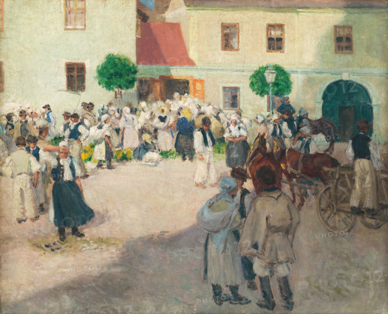 Market in Myjava, 1903.