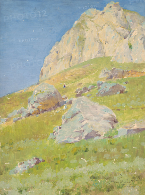 Study of landscape around Súlovké Podhradie, 1905.