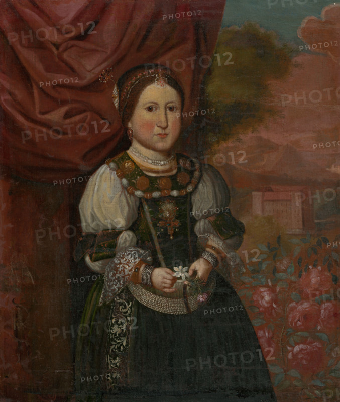 Portrait of a girl in a landscape, 1660-1670.