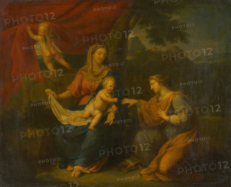 Seated Madonna with St. Catherine, 1670-1690.