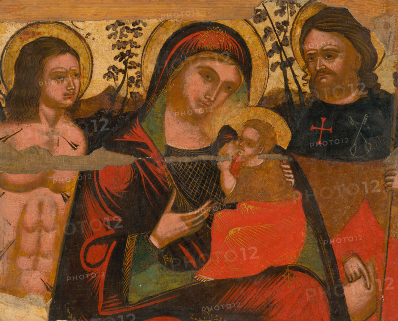 Madonna between St. Sebastian and Roch, 1750-1800.