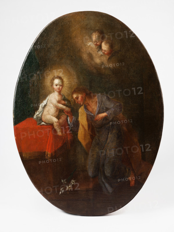 St. John of Nepomuk, c1780. The saint worshipping the infant Christ.