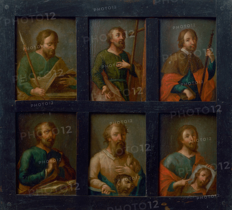 The Twelve Apostles - I, 1750-1760. Saints with their attributes.
