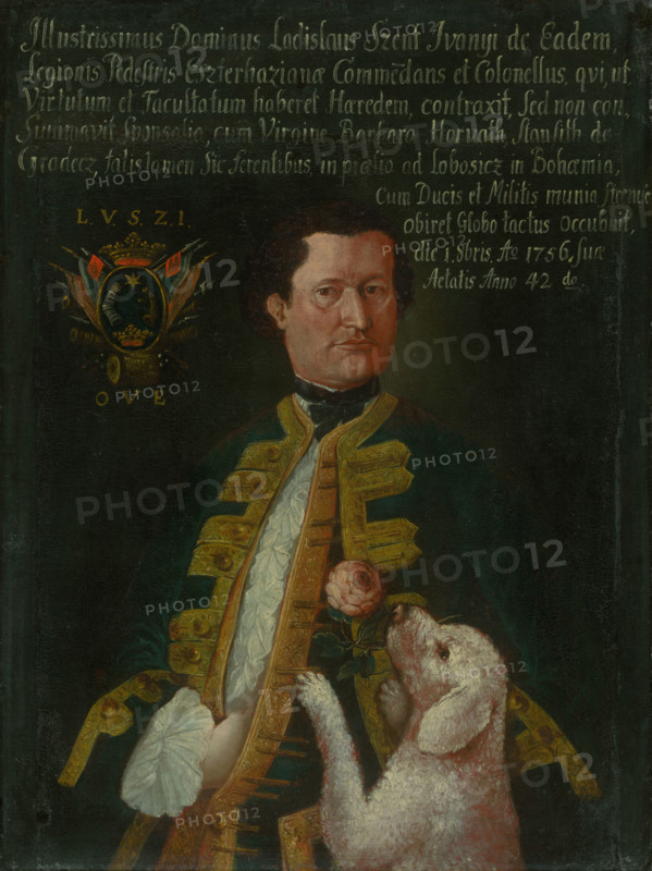 Portrait of a Ladislav Szent Iványi from Svätý Ján, before 1756.