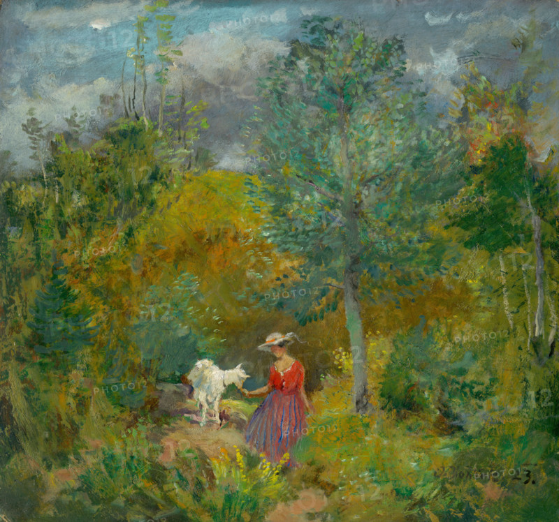 Forest in spring, 1923.