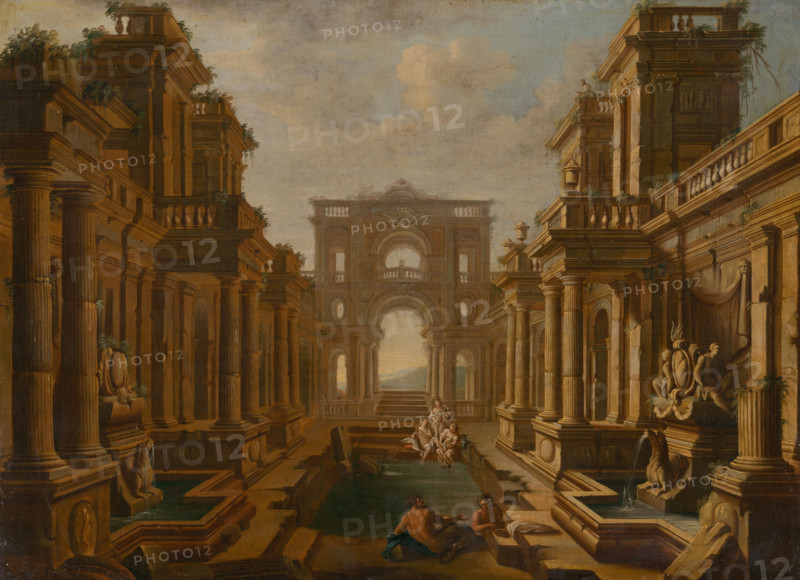 David and Bathsheba, 1720. Biblical scene.