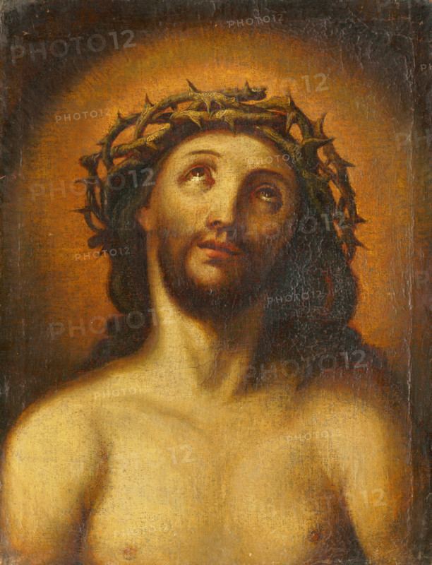 Bust of Christ with a Crown of Thorns, 17th century.