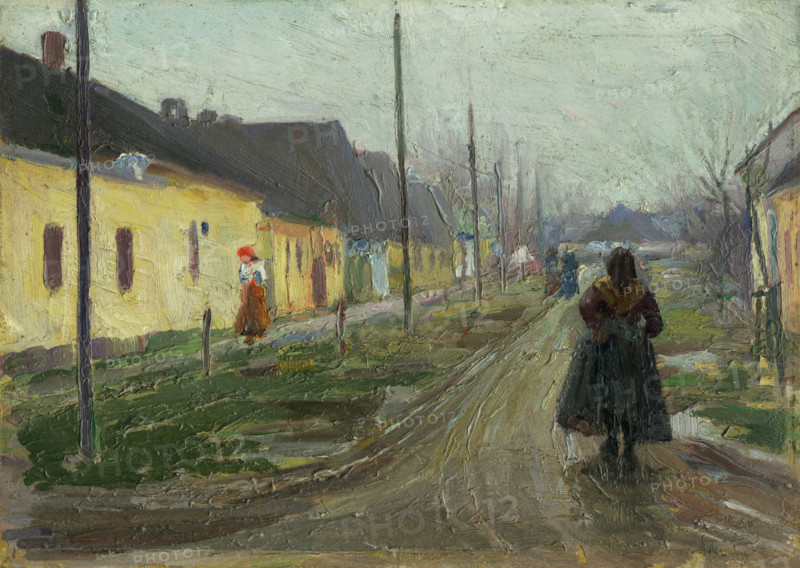 In the village, 1920-1921.