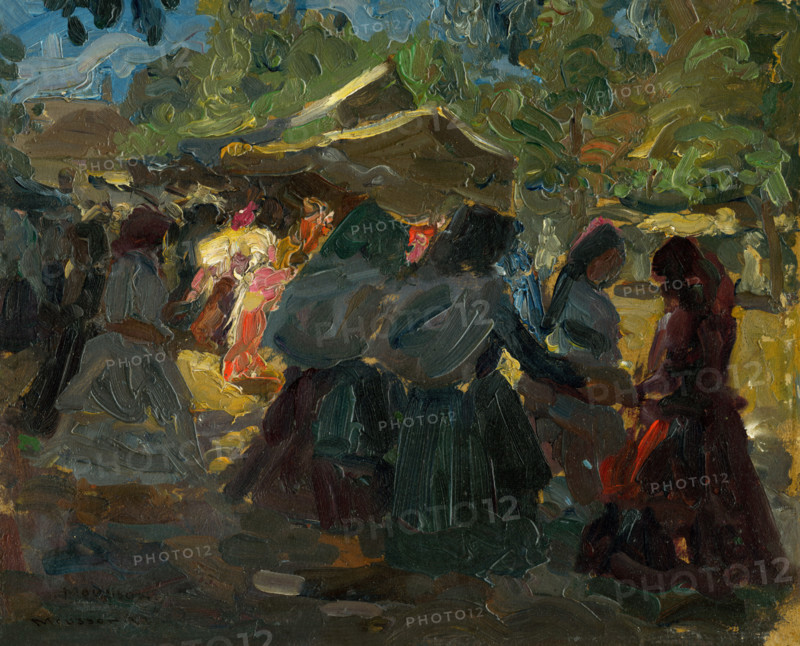 At the market II, c1925.
