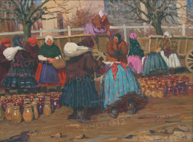 Pots at the market, 1923.