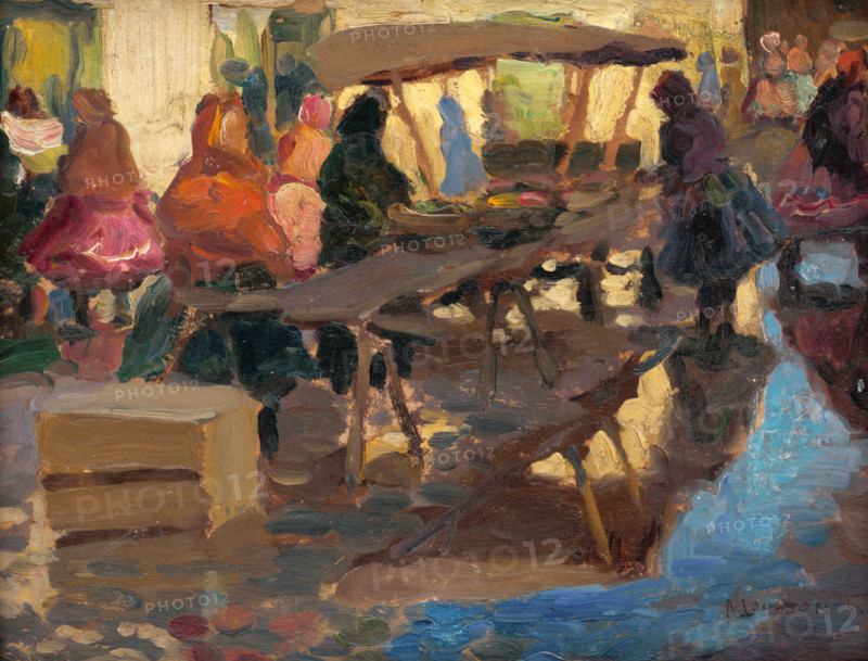 Study from a Marketplace, around 1925.