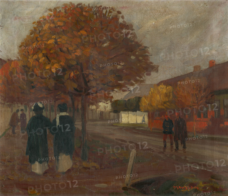 On a walk, 1914-1918.