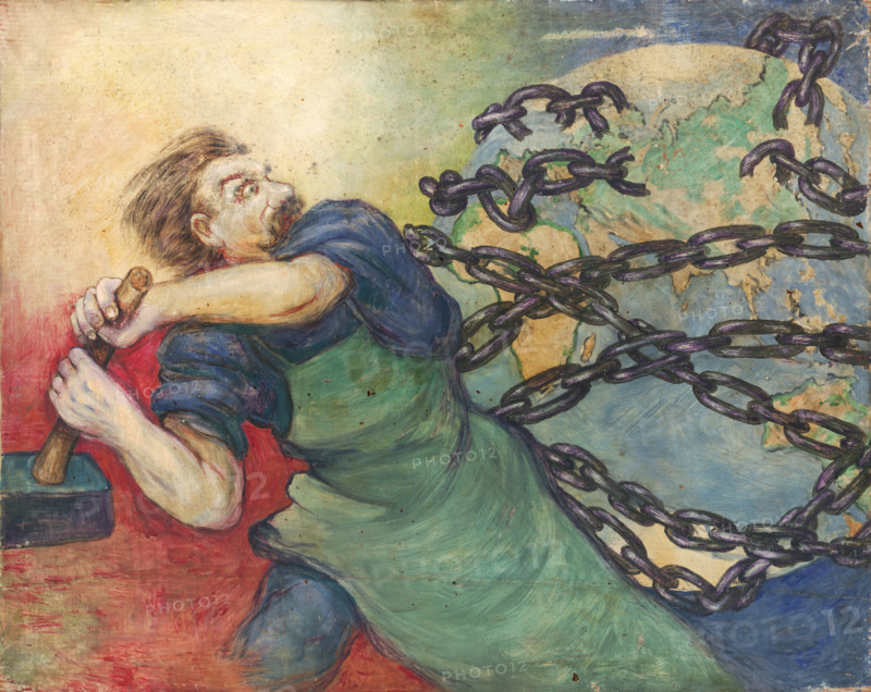 Study for the Poster the Great October Socialist Revolution, around 1928.