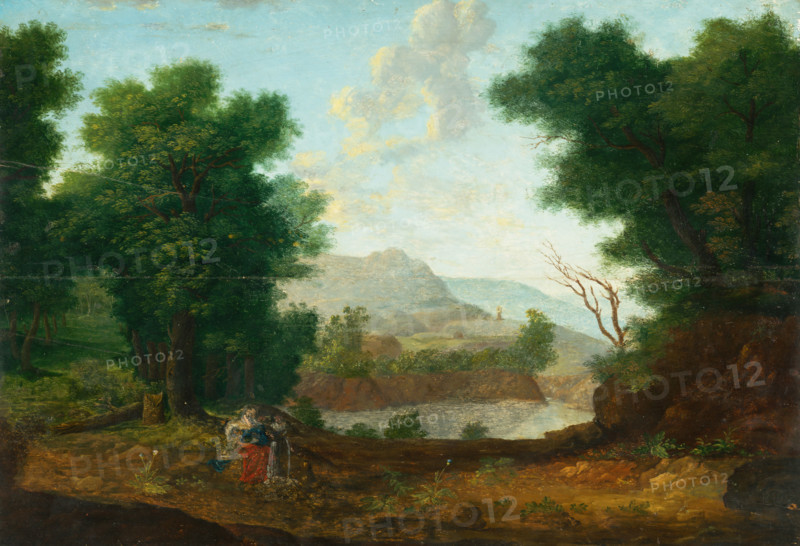 Mountain Landscape with a Pond, 1620.