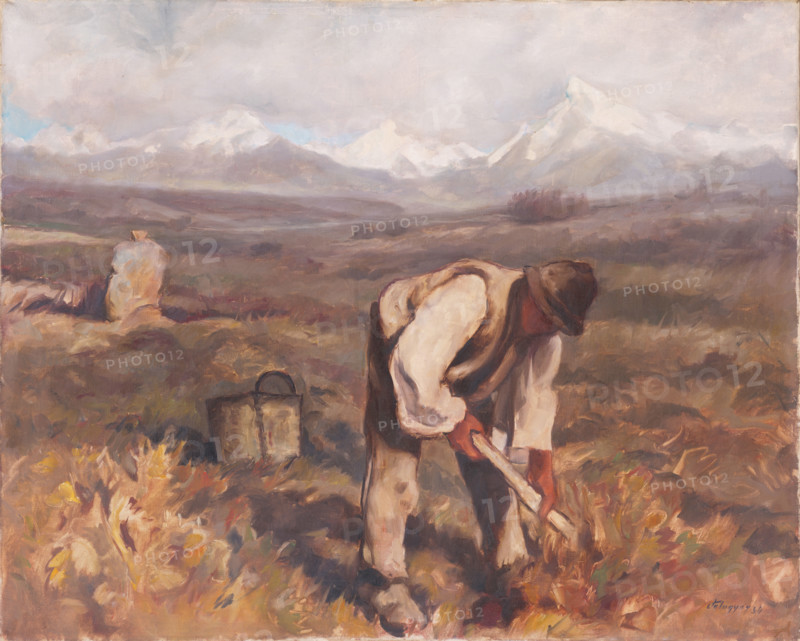 Autumn work (digging potatoes), 1934.