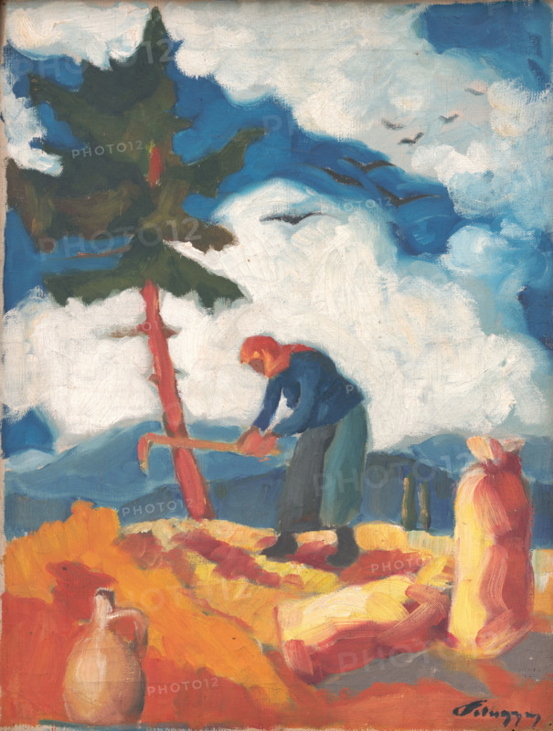 Potato digger, c1932.