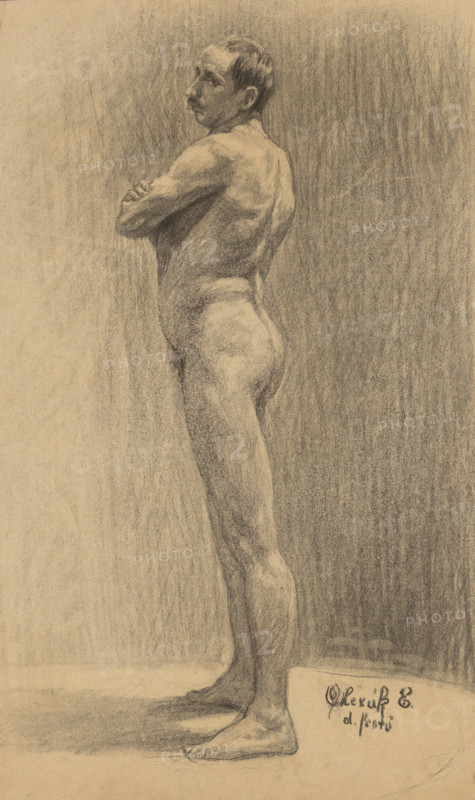 Study of a male nude, 1910-1920.