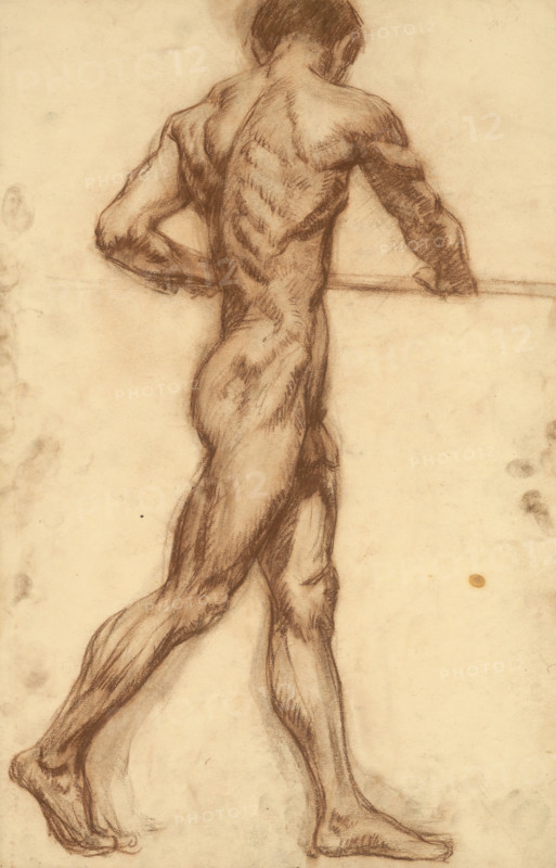 Study of a man at a horizontal bar, 1910-1920.