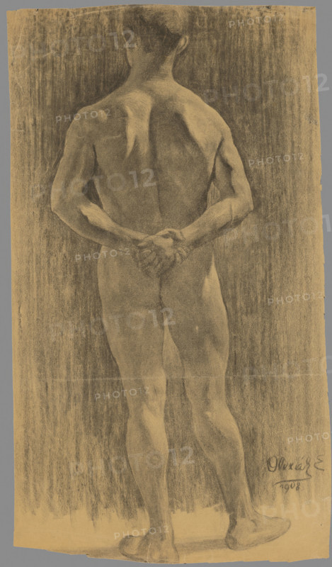 Study of a male nude, 1908.