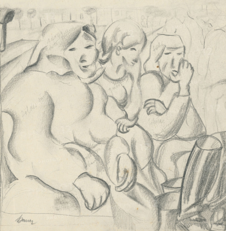 Study of three women, 1924-1928.
