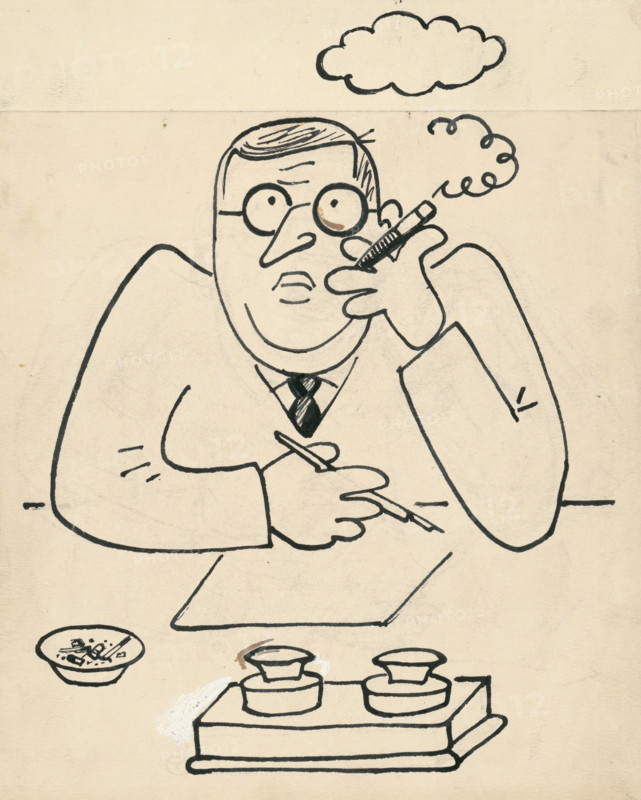 15. Talking about a dog and a cat, around 1928. Additional Info: Illustrations for the book - Josef capek. Talking about a dog and a cat: how they farmed together and about all kinds of other things. [Prague] : Dr. O. storch-Marien, 1929.