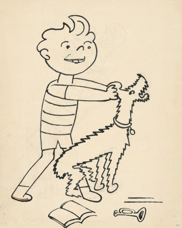16. Talking about a dog and a cat, around 1928. Additional Info: Illustrations for the book - Josef capek. Talking about a dog and a cat: how they farmed together and about all kinds of other things. [Prague] : Dr. O. storch-Marien, 1929.