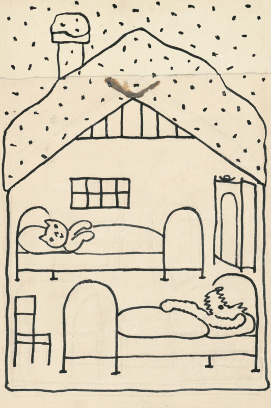 17. Talking about a dog and a cat, around 1928. Additional Info: Illustrations for the book - Josef capek. Talking about a dog and a cat: how they farmed together and about all kinds of other things. [Prague] : Dr. O. storch-Marien, 1929.