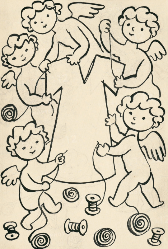 23. A story about a dog and a cat, around 1928. Additional Info: Illustrations for the book - Josef capek. Talking about a dog and a cat: how they farmed together and about all kinds of other things. [Prague] : Dr. O. storch-Marien, 1929.