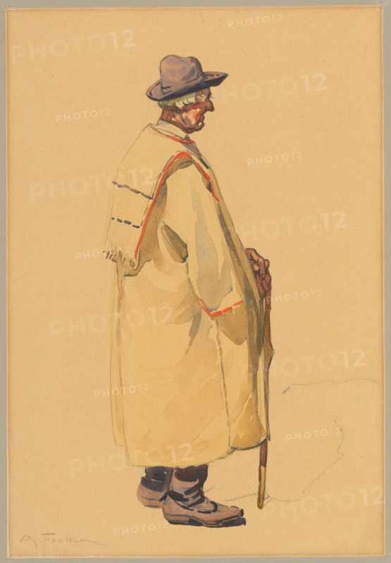 Study of a peasant, around 1920.