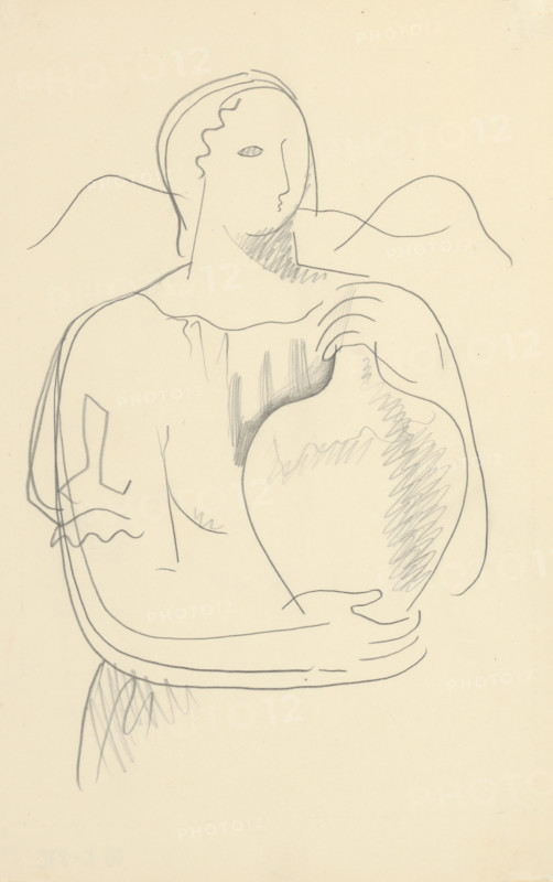 Woman with a jug, 1936-1937.