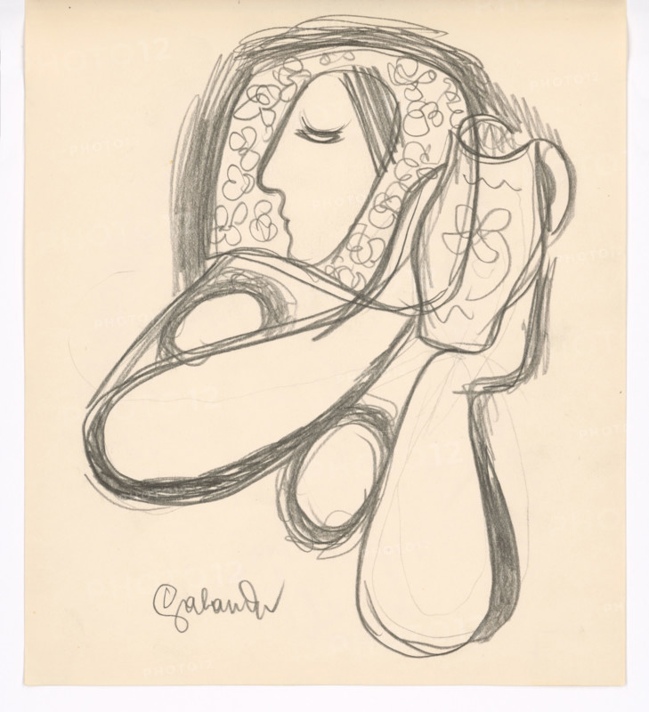 Woman with jug, 1938.