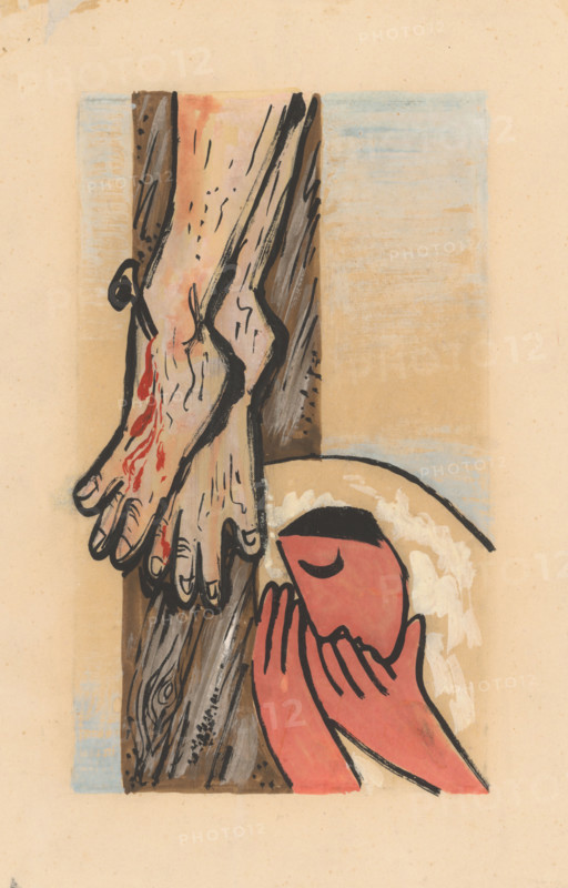 Under the cross, around 1935.