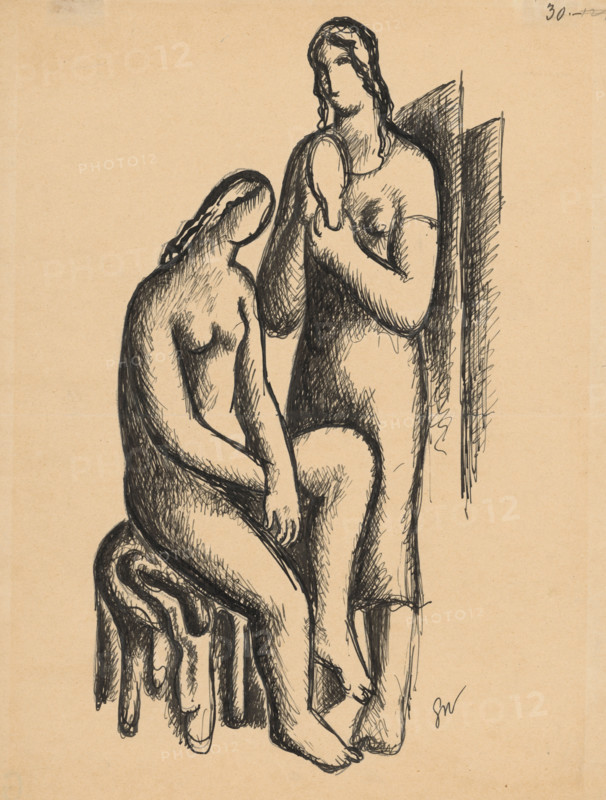 Two girlfriends, 1929.