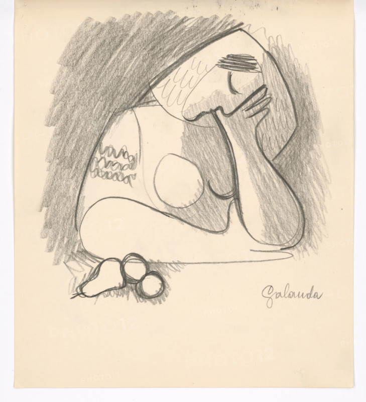 Woman with fruit, 1938.