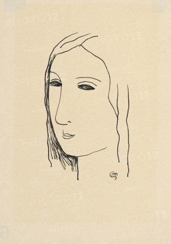 Girl's head, 1928-1929.