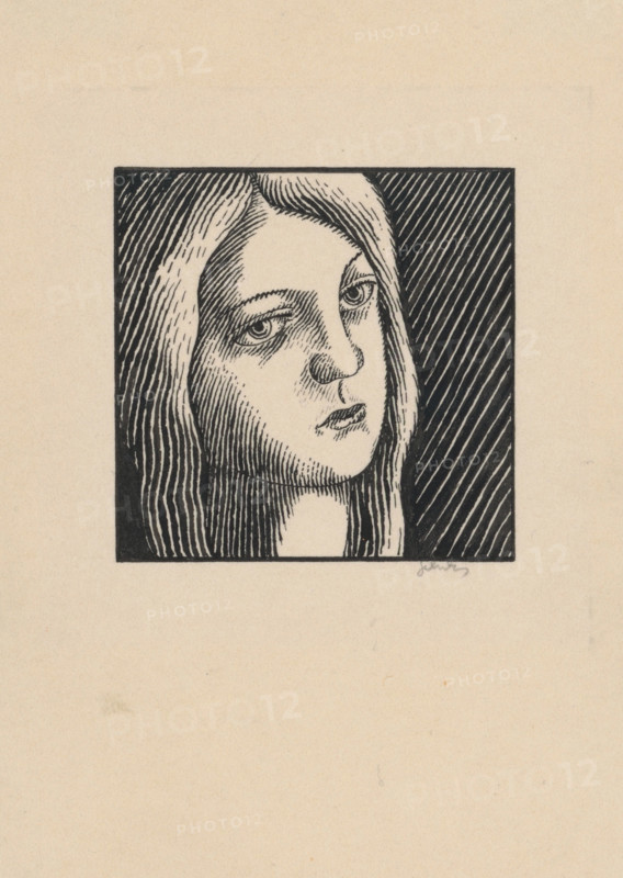 Woman's head, around 1925.