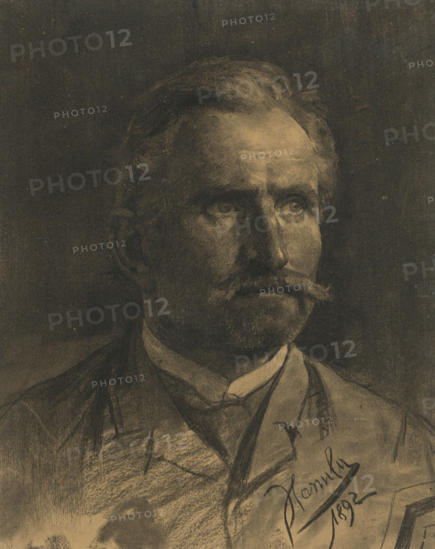 Study of a Man's Head with a Beard and Moustache, 1892.