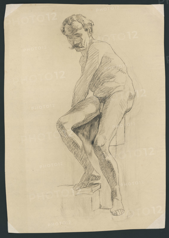 Study of a male nude, around 1894.
