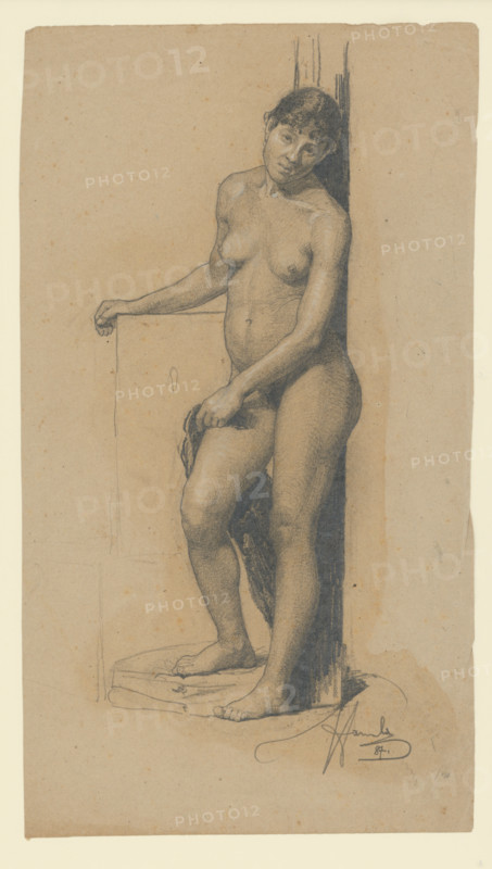 Standing woman nude, 1887.
