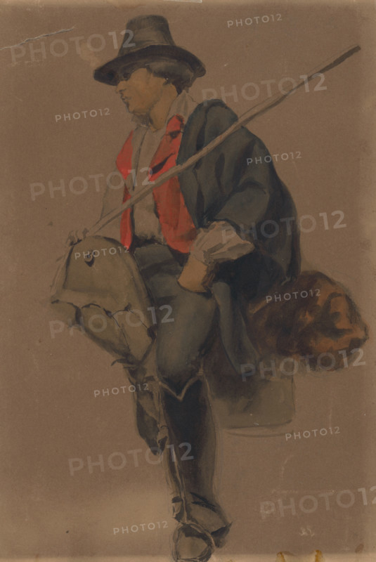 Study of a man from Albania, 1851-1853.