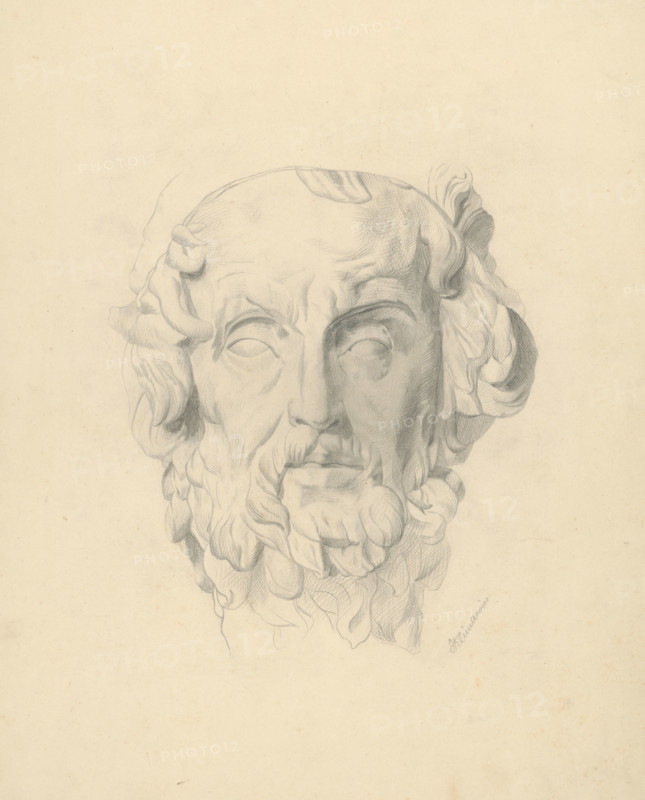 Study of a Head, 1871.