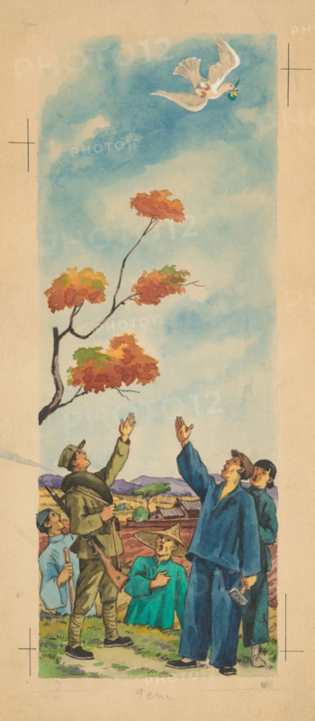 Peace dove, 1950-1953. Additional Info: Illustration for the book by J.Niznansky cachticka pani, published by L.Mazac, Prague 1936 - 10 illus.