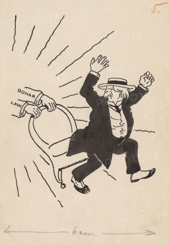 Satirical Drawing V. Drawing for a Humorous Magazine, around 1940. Additional Info: Kaleidoscope - drawing no. 5.
